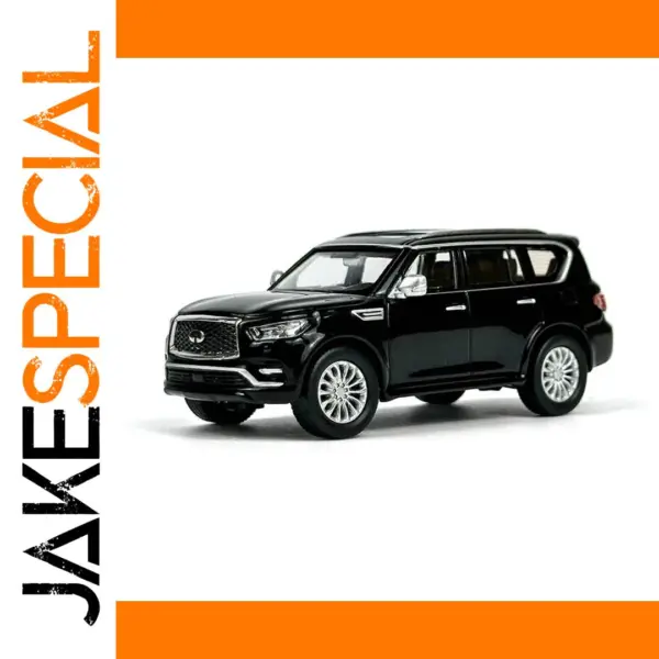 1:64 Scale Black Infiniti QX80 Diecast Model