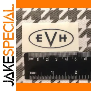 Set of 2 EVH Silver Guitar Headstock Decals
