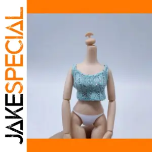 Light Blue Crop Top for 1/6 Scale Dolls