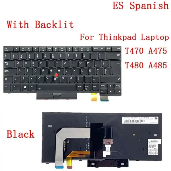Lenovo ThinkPad Backlit Keyboard for T470/T480 and More - Image 16