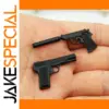Miniature Metal Pistol Model for Dolls
