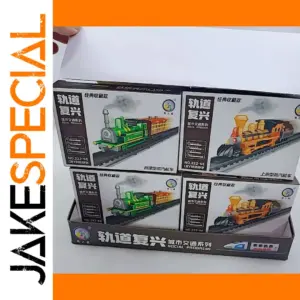 Train Track Urban Transport DIY Building Block Model