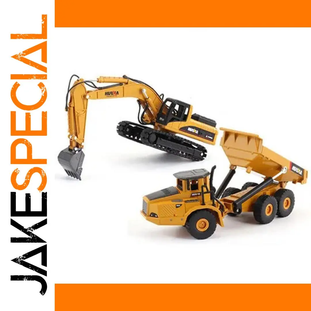 HUINA 1:50 Scale Excavator and Dump Truck Set 1 HUINA 1:50 Scale Excavator and Dump Truck Set