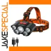 5 LED Rechargeable Headlamp with USB Charge