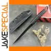 Black Portable Fixed Blade Knife with Sheath