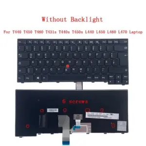 German Backlit Keyboard for Lenovo Thinkpad T440 16 1dc59bbe no logo