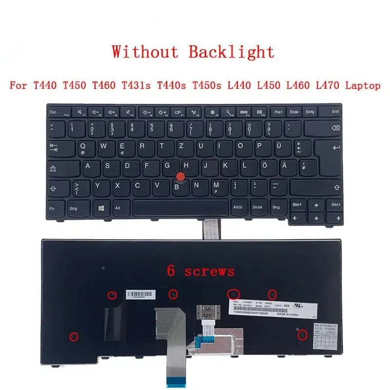 German Backlit Keyboard for Lenovo Thinkpad T440 8 German Backlit Keyboard for Lenovo Thinkpad T440 - Image 8