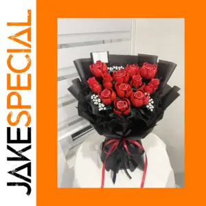 Icons Bouquet of Roses Building Blocks Kit