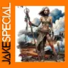 Steampunk Female Warrior Resin Model Kit 1/24