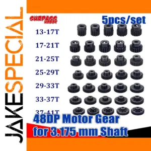 High-Performance 5PCS RC Motor Gear Pinions 48DP