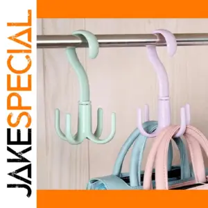 Multi-Functional Rotatable Bag Hook for Dorms