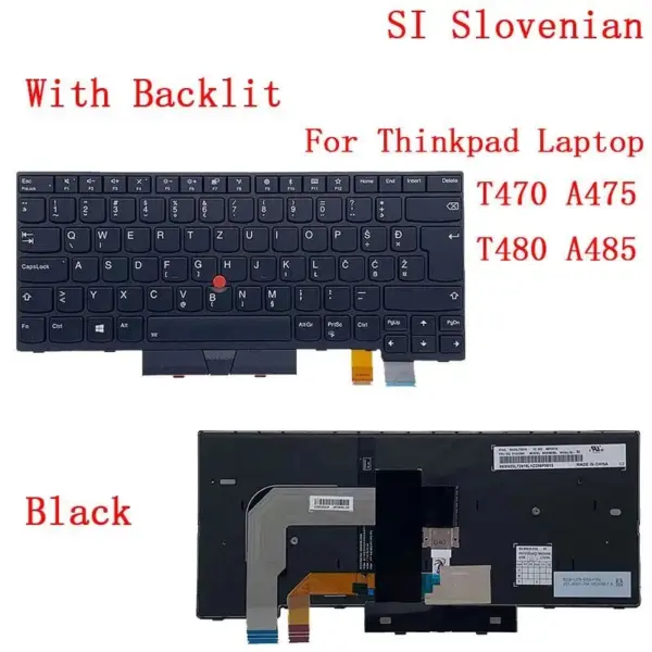 Lenovo ThinkPad Backlit Keyboard for T470/T480 and More - Image 13