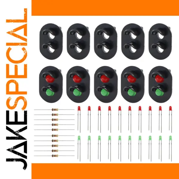 HO Scale Railway Signal LED Set 10 Pieces