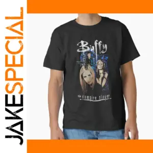 Vintage Buffy Vampire Horror T-Shirt for Men