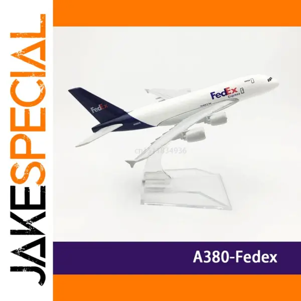 15CM A380 FedEx Alloy Diecast Airplane Model