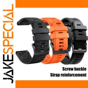 Silicone Strap for Garmin Fenix 7X Pro & More
