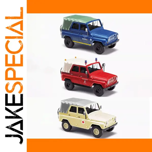 1:87 Scale Soviet UAZ 469 Diecast Model