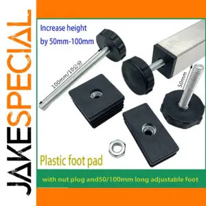 Adjustable M8 Foot Pads for Furniture Legs