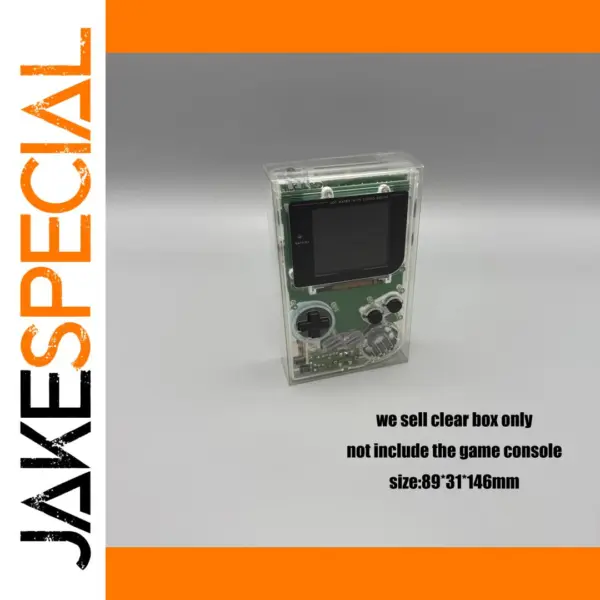Transparent Display Case for Original Game Boy