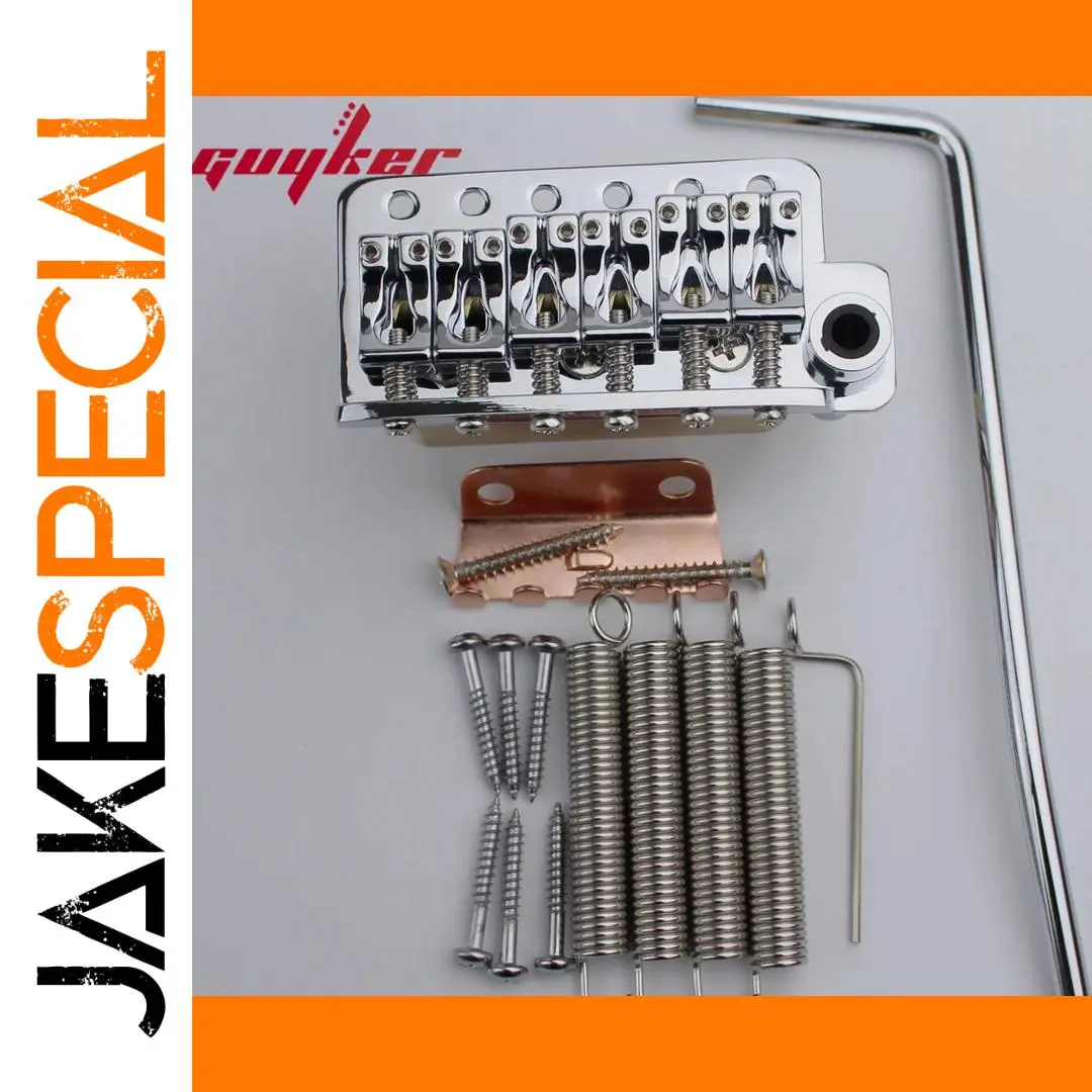 Guyker Chrome Black Gold Guitar Tremolo Bridge 1 Guyker Chrome Black Gold Guitar Tremolo Bridge