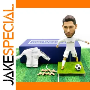 Soccer Player Figurine with Interchangeable Hands