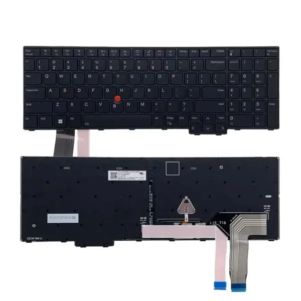 Backlit US Keyboard for Lenovo Thinkpad P16s - Image 2