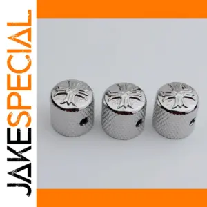 Chrome Black Gold Potentiometer Knob 6MM for Guitar
