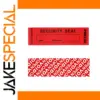 Red Tamper Proof Adhesive Labels with Serial Numbers