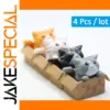 Kawaii Mini Cat Ornament for Home Decor