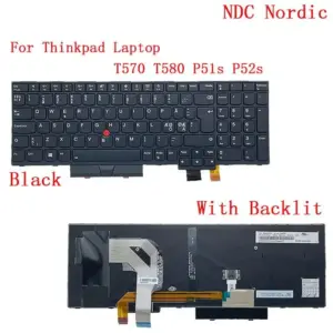Lenovo ThinkPad T570 P51S Backlit UK Keyboard 31 24baff95 no logo