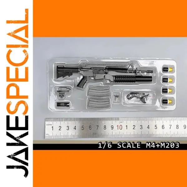 1/6 Scale M4 Rifle with M203 Launcher