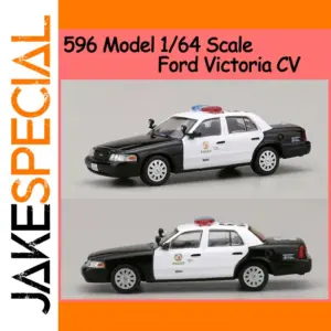 596 Model 1/64 Ford Crown Victoria CV Police Alloy Car Model