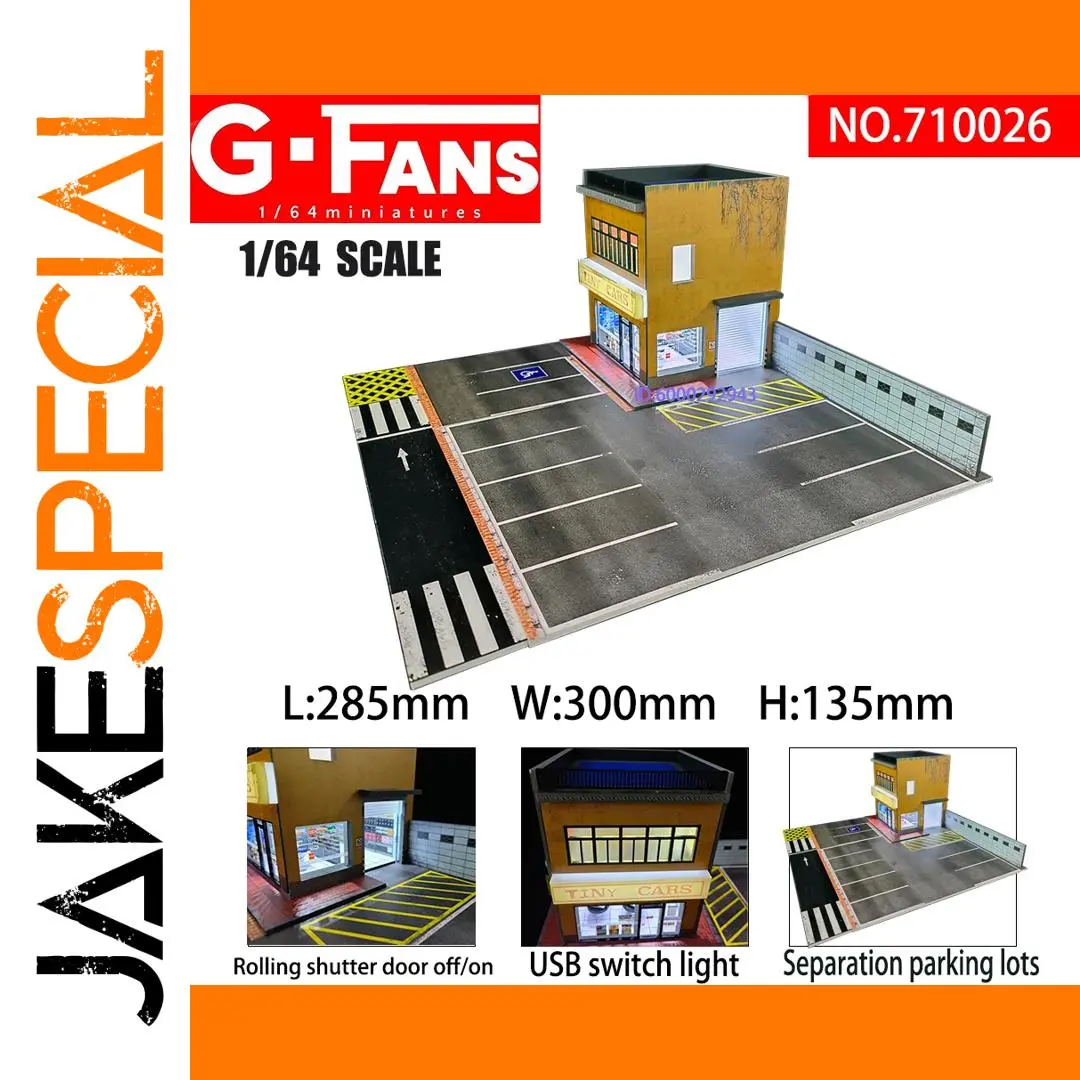 GFans 1/64 Scale Miniature Car Garage Model 1 GFans 1/64 Scale Miniature Car Garage Model