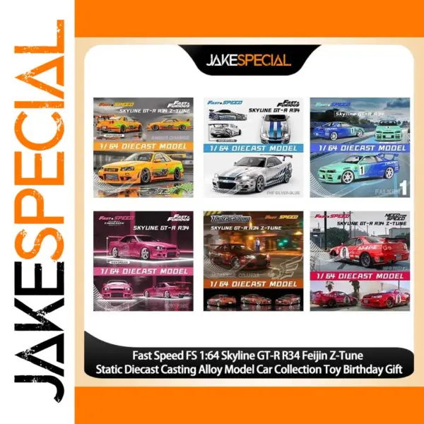 Fast Speed FS 1:64 Skyline GT-R R34 Diecast Model