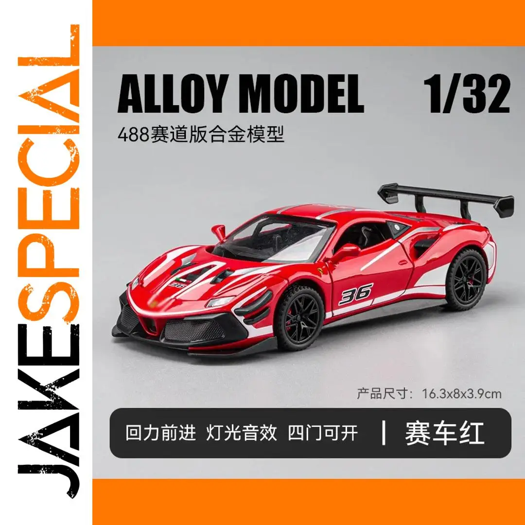 1/32 Alloy Racing Car Model Red 36 1 1/32 Alloy Racing Car Model Red 36