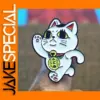 Cute Lucky Turbo Granny Cat Brooch Pin