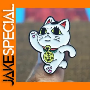 Cute Lucky Turbo Granny Cat Brooch Pin