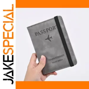 Men's PU Leather Travel Passport Wallet