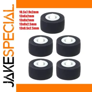 5Pcs Rubber Pressure Cassette Belt Rollers