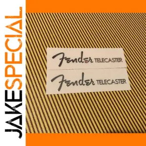 2Pcs Fender Telecaster Headstock Decals Set