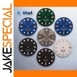 S Logo 28.5mm Dial for NH35/NH36 Movement