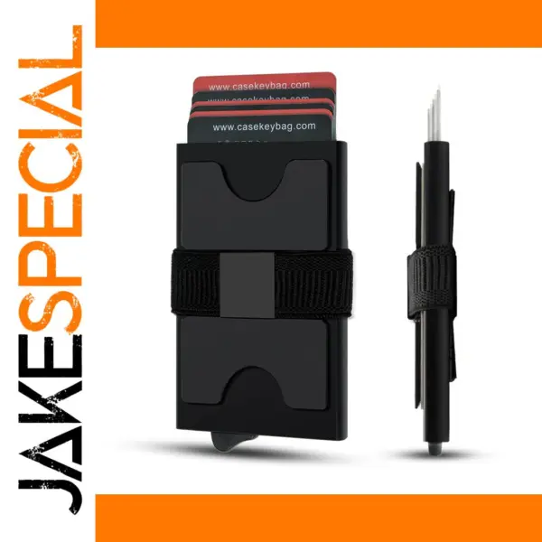 Slim RFID Blocking Pop Up Card Holder Wallet