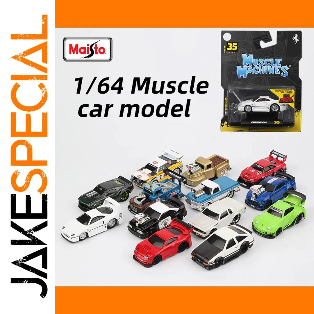 Maisto 1/64 Scale Muscle Car Collection Set 1 Maisto 1/64 Scale Muscle Car Collection Set