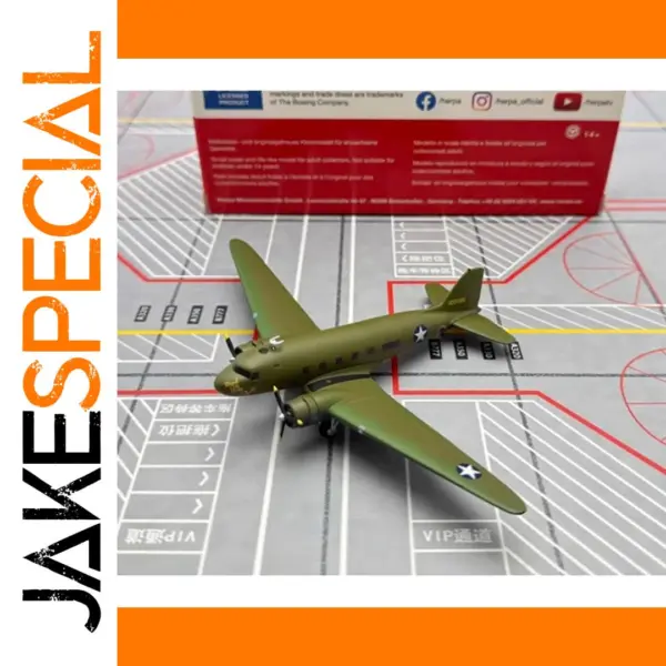 Herpa 1/200 Scale US Air Force C-53 Model
