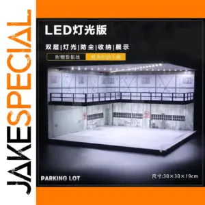 LED Diecast Car Garage Diorama Display Case