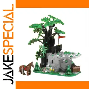 Medieval Street View Castle Building Blocks Kit for Adults