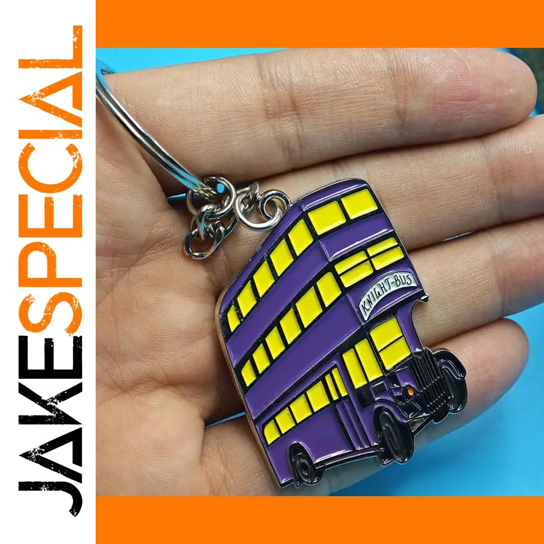 Knight Bus Metal Keychain for Women and Men 1 Knight Bus Metal Keychain for Women and Men