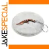 Bronze Knife-Shaped Keychain with Chain