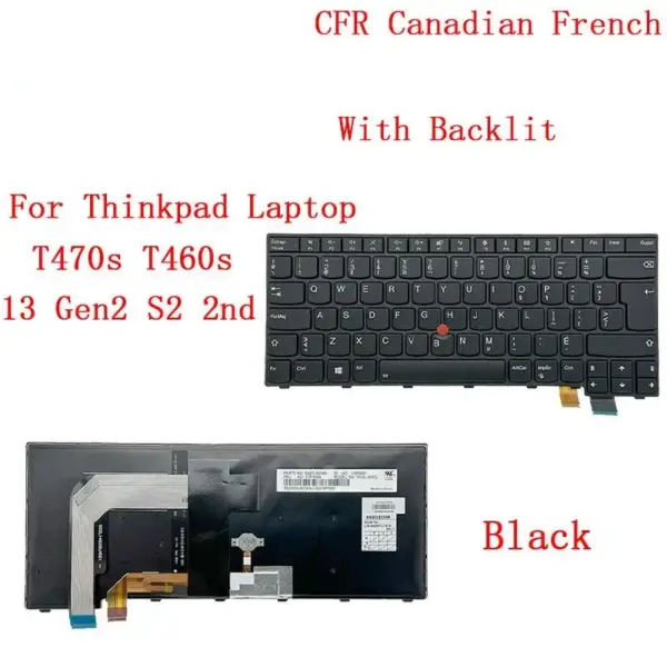 Backlit Keyboard for Lenovo ThinkPad T470s - Image 16