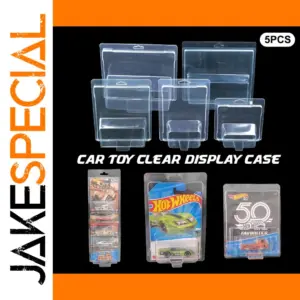 Set of 5 Transparent Car Display Cases